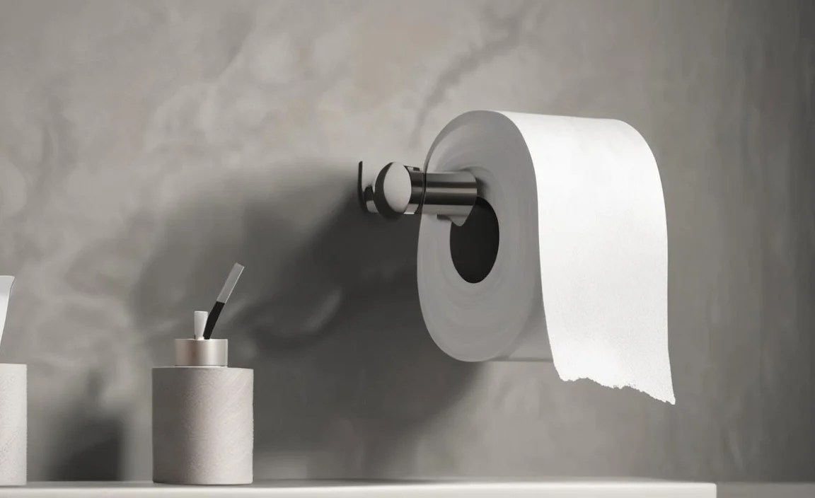 Wall-Mounted Double Roll Holders with Top Shelf