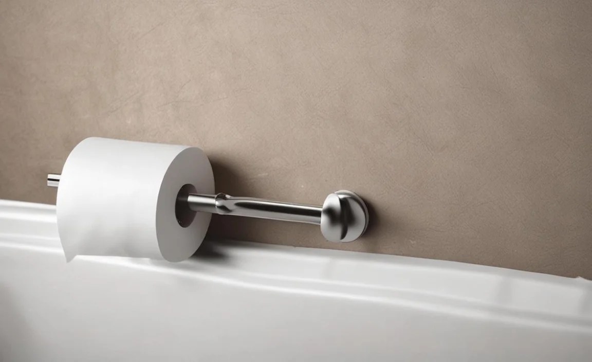 Wall-Mounted Single Roll Holders with Shelves