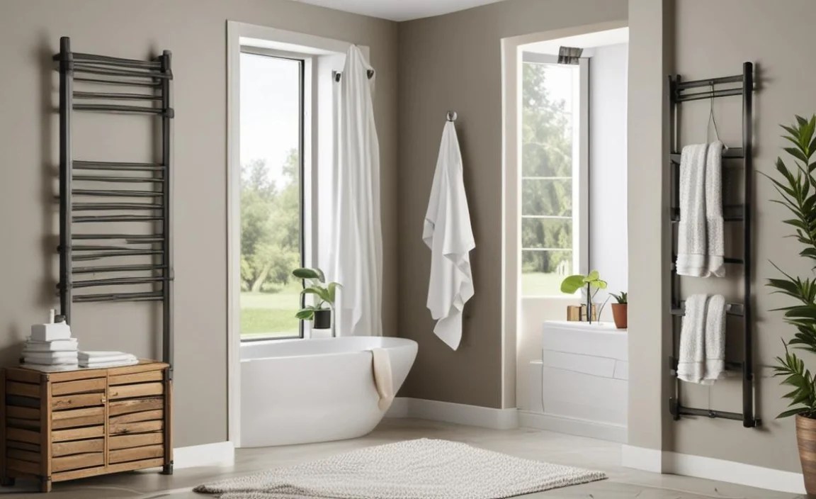 Wall-Mounted Towel Racks for Small Space: Genius Solutions