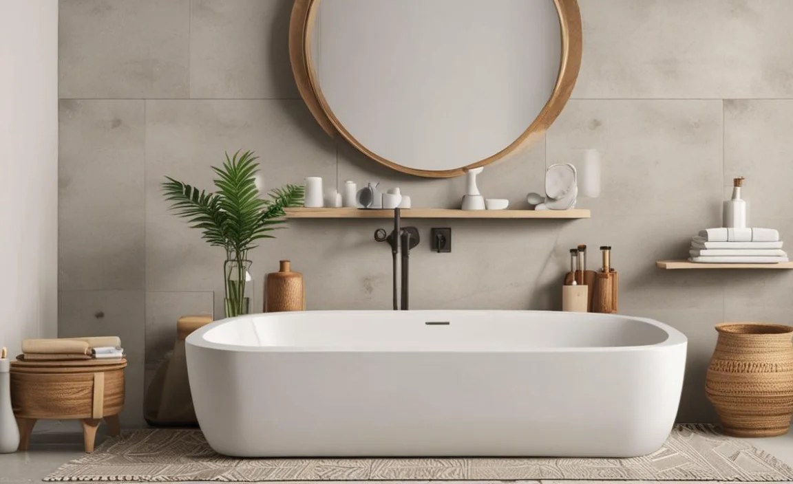 What Essential Items Are Typically in a Boho Bathroom Accessory Set?
