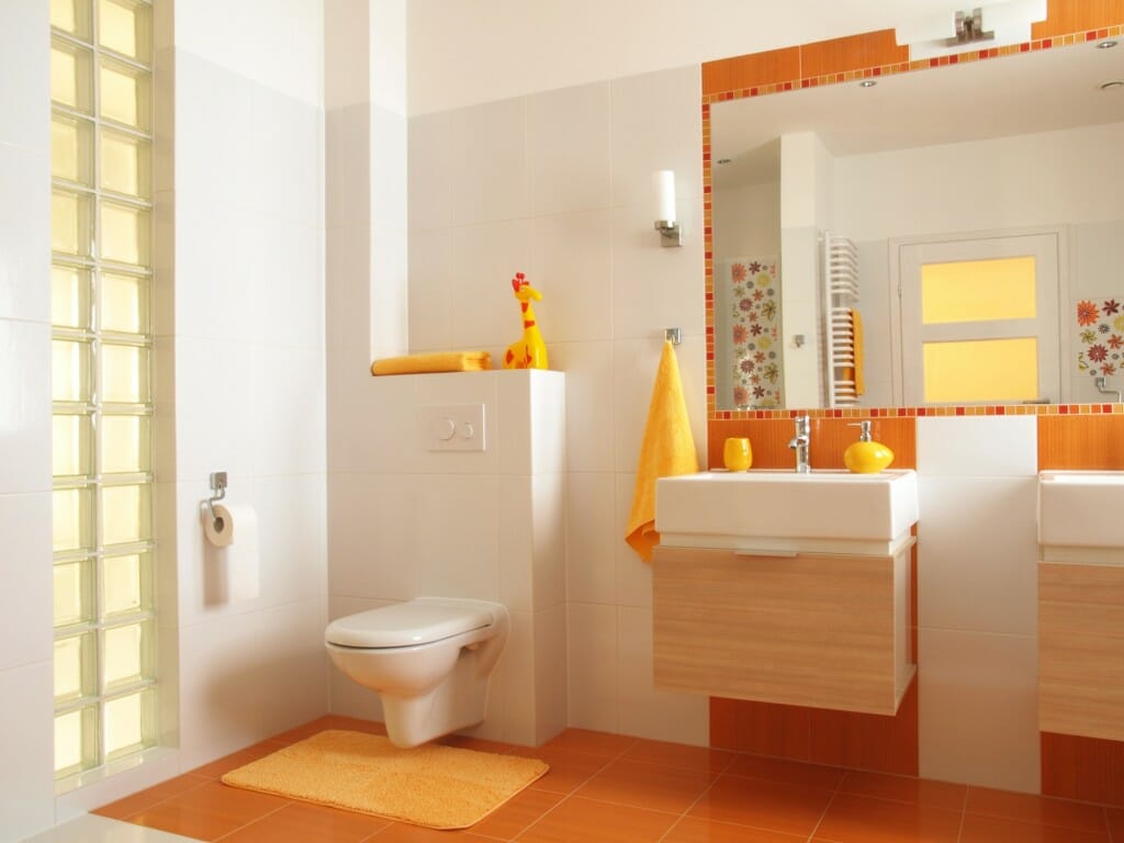 Bathroom Color Spotlight Orange