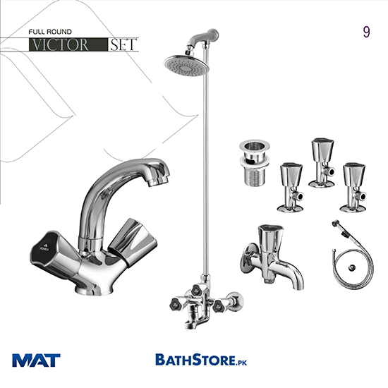 Sonex Full Round Victor Complete Bath Set son9 BathStore