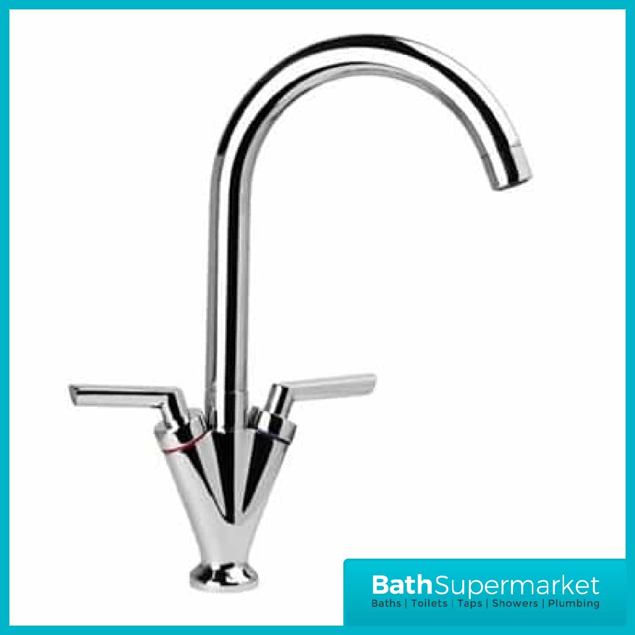 Twin Lever Kitchen Mixer Tap KT11 Cheapest Kitchen Tap!