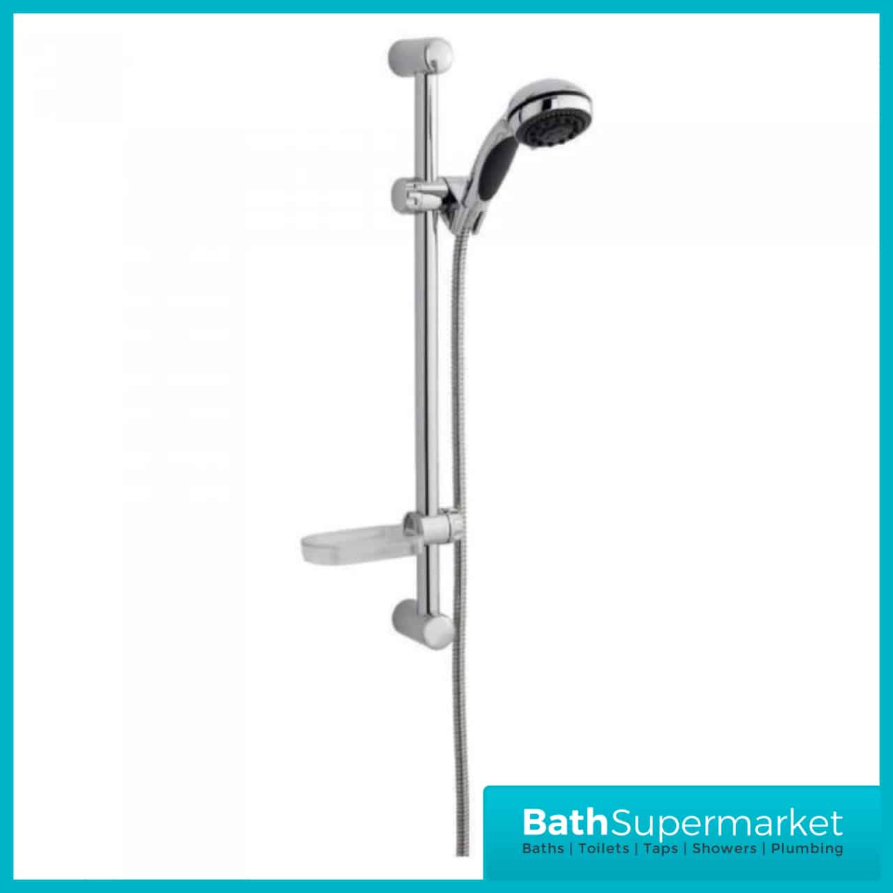 KVit Flow Adjustable Slide Rail Kit Soap Tray BATH SUPERMARKET