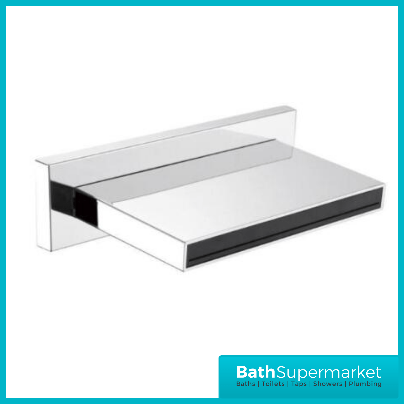 Cascade Chrome Wall Mounted ABS Plastic Waterfall Spout Bath Filler Tap