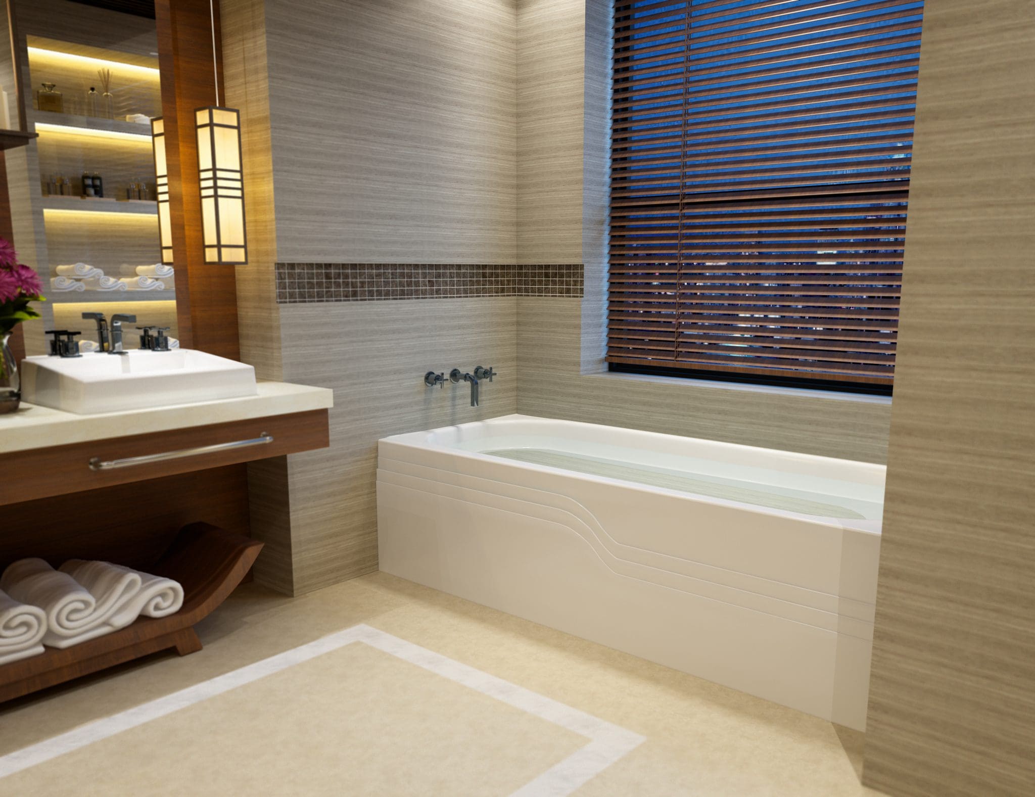 30x60 Skirted Bathtub BR26 Left Hand