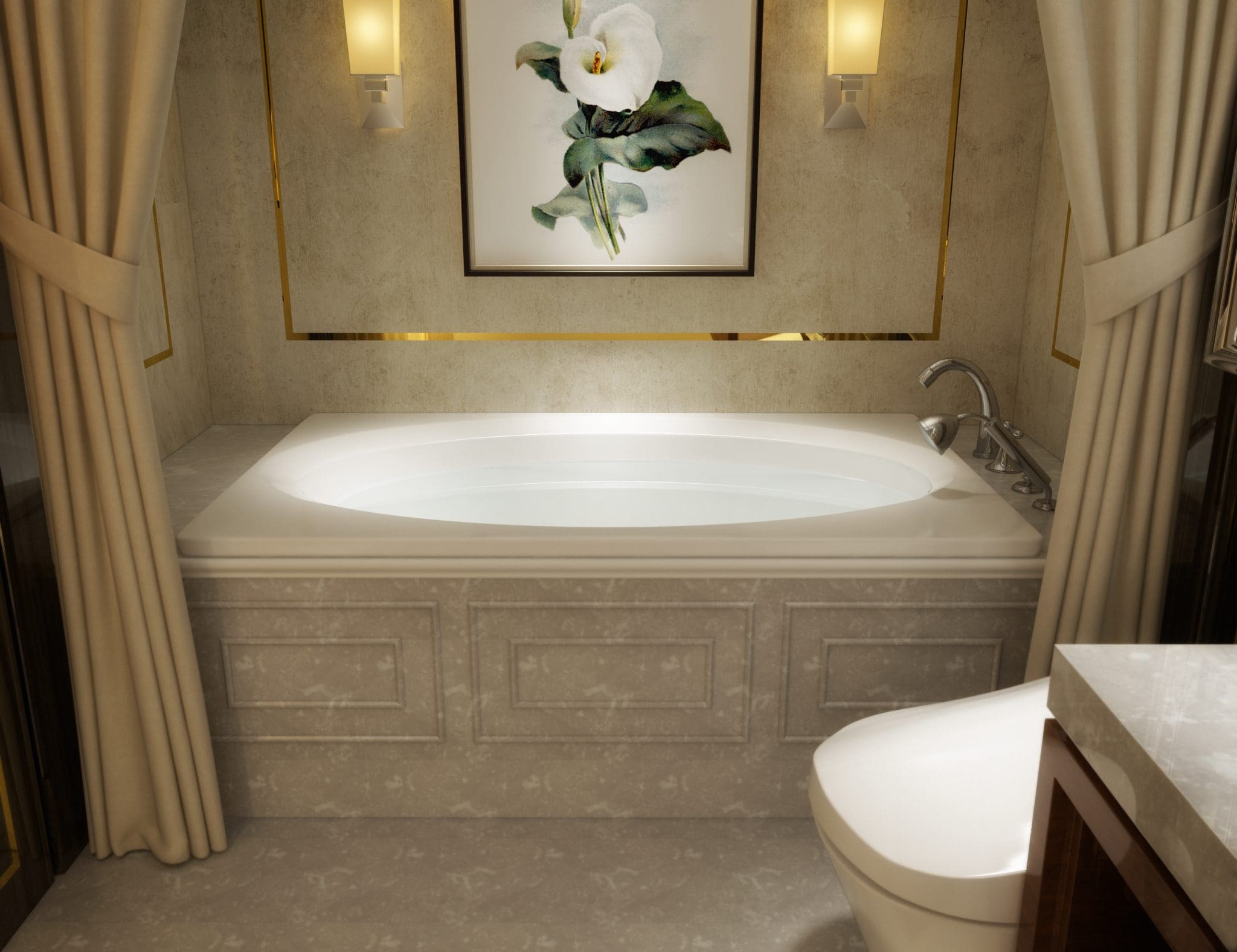42x72 Oval Bathtub BR32