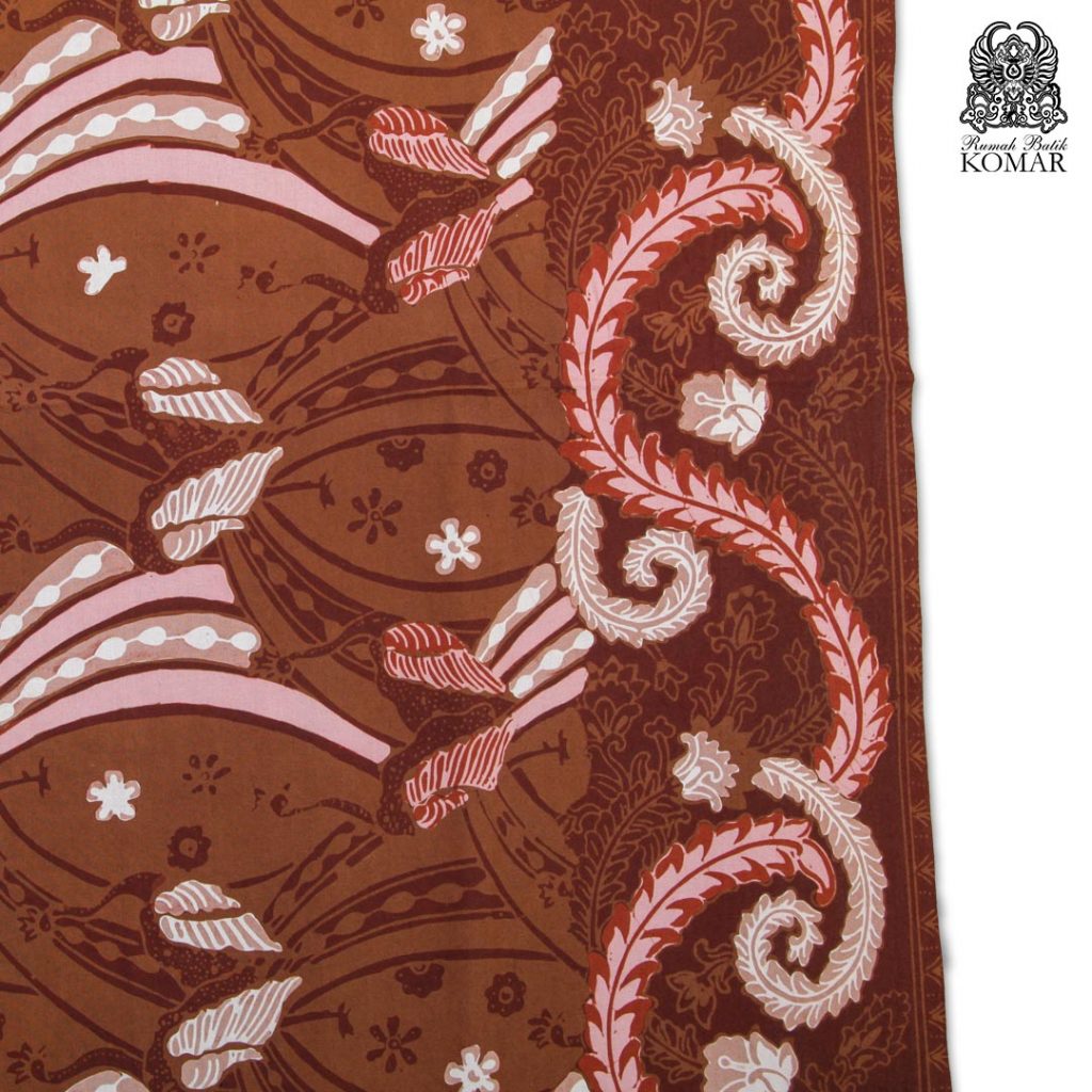 Kain Batik Cap MX2 Motif Merak Ngibing (OR00237) Coklat Rumah Batik Komar