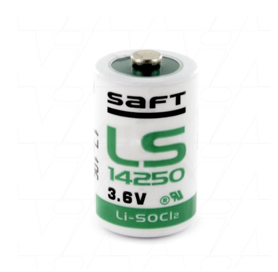 SAFT LITHIUM 3.6V 1/2AA LS14250 1200MAH LITHIUM THIONYL CHLORIDE BATTERY Batteries Plus
