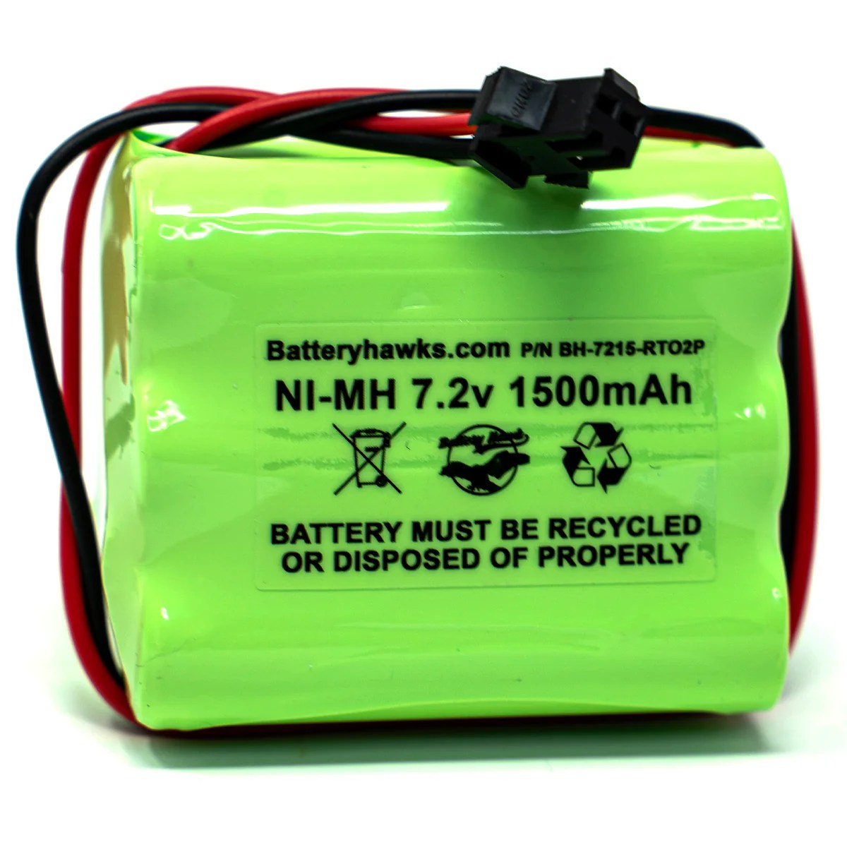 7.2v 1500mAh NiMH Battery Pack Replacement for RC Car Batteryhawk, LLC