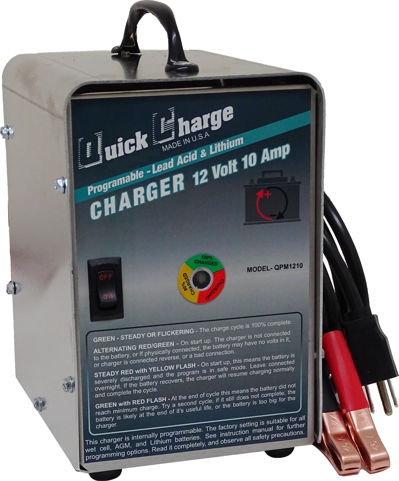 QPM1210 Charger 12 Volt 10 Amp Batteryplex