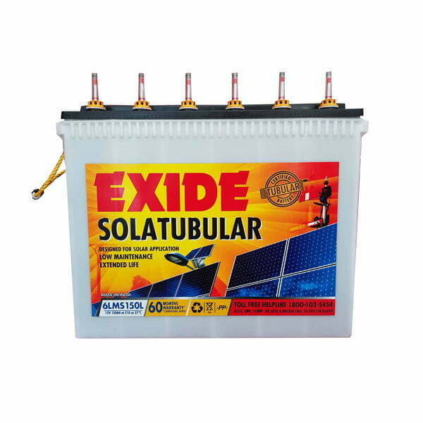 Exide Solar Tubular C10 150AH Inverter Battery Battery Pro