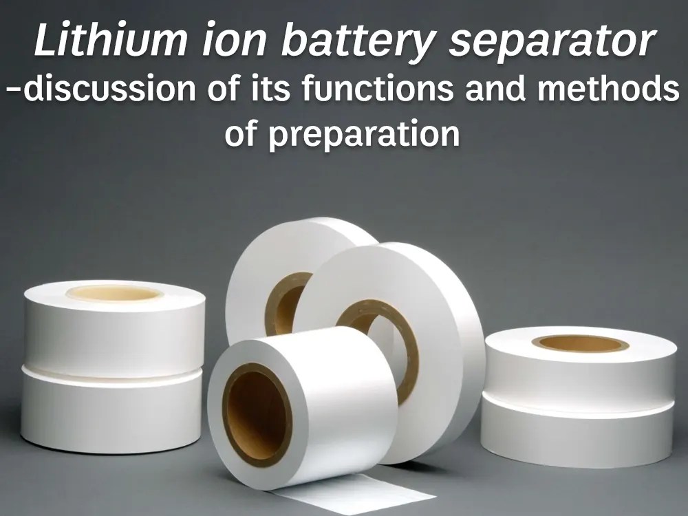 Lithium ion battery separator discussion of its functions and methods of preparation TYCORUN