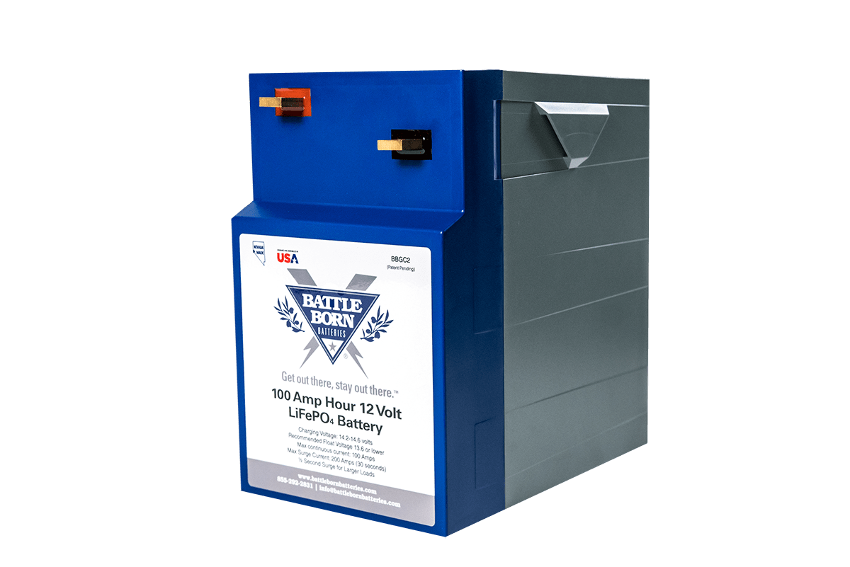 100 Ah 12V GC2 LiFePO4 Deep Cycle Battery | Battle Born Batteries
