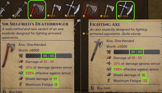 Topic More powerful named weapons Battle Brothers
