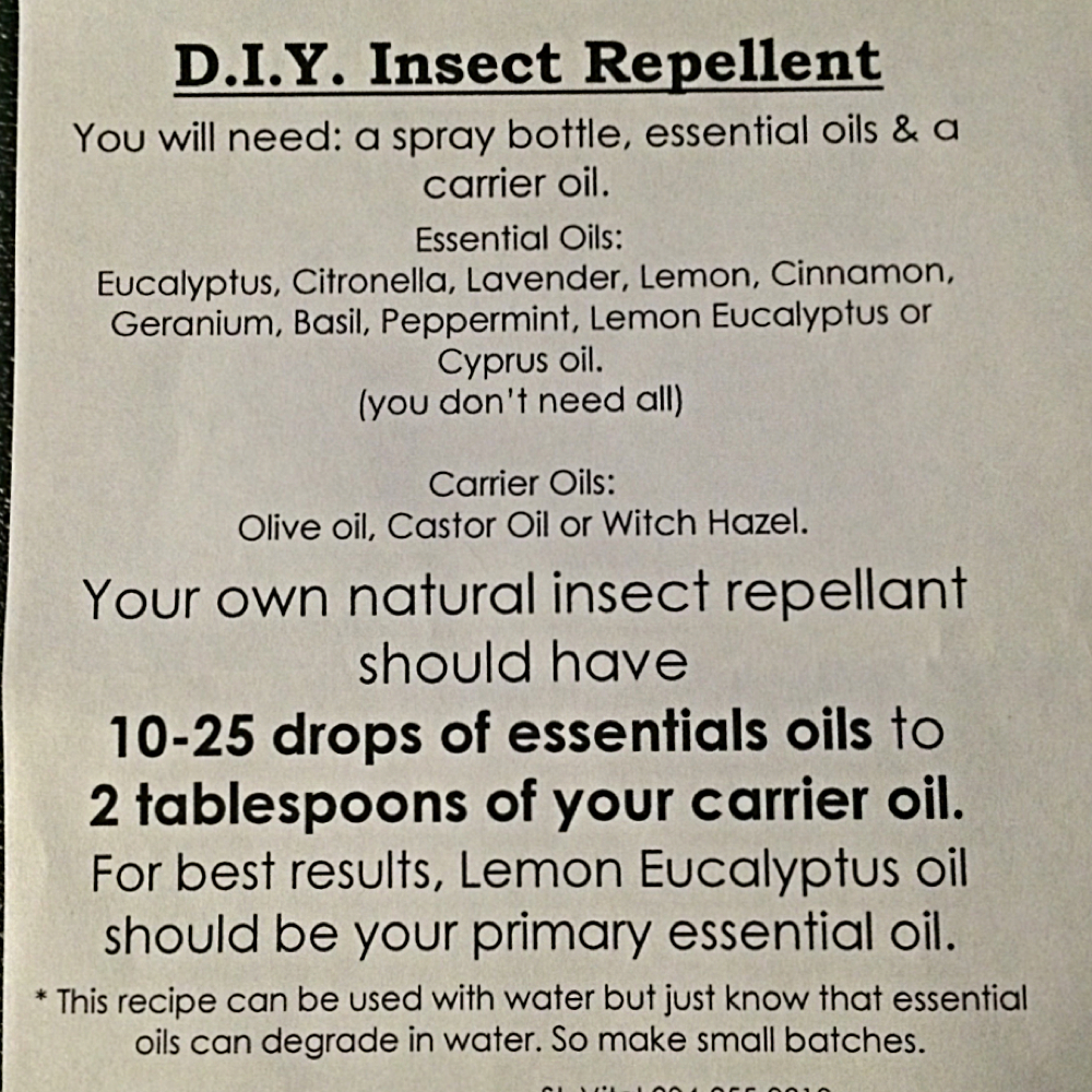 Homemade Mosquito/Insect Repellent for Eczema Sufferers and Sensitive