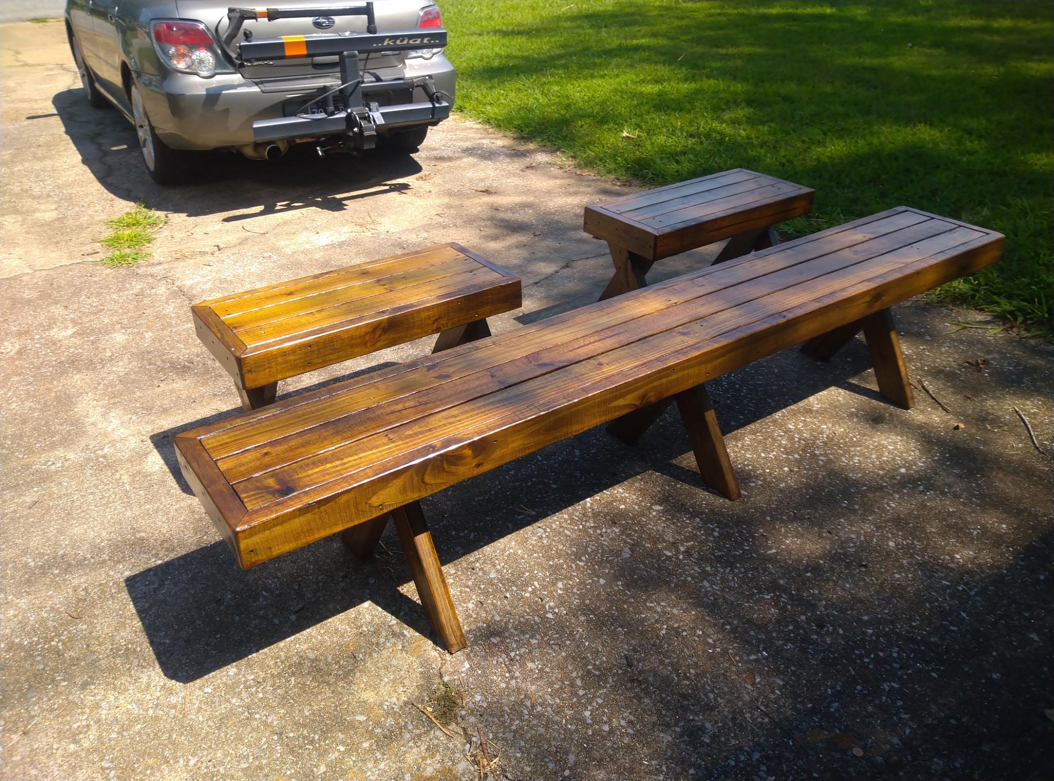 Staining a Picnic Table