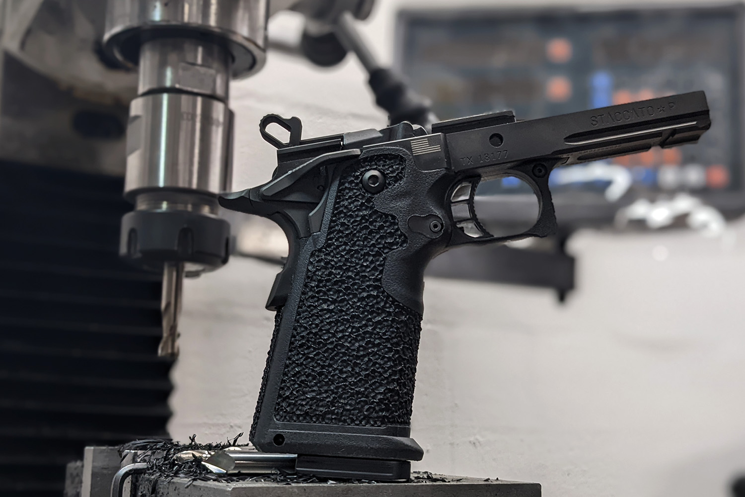 Staccato 2011 Grip Stippling & Custom Frame Work