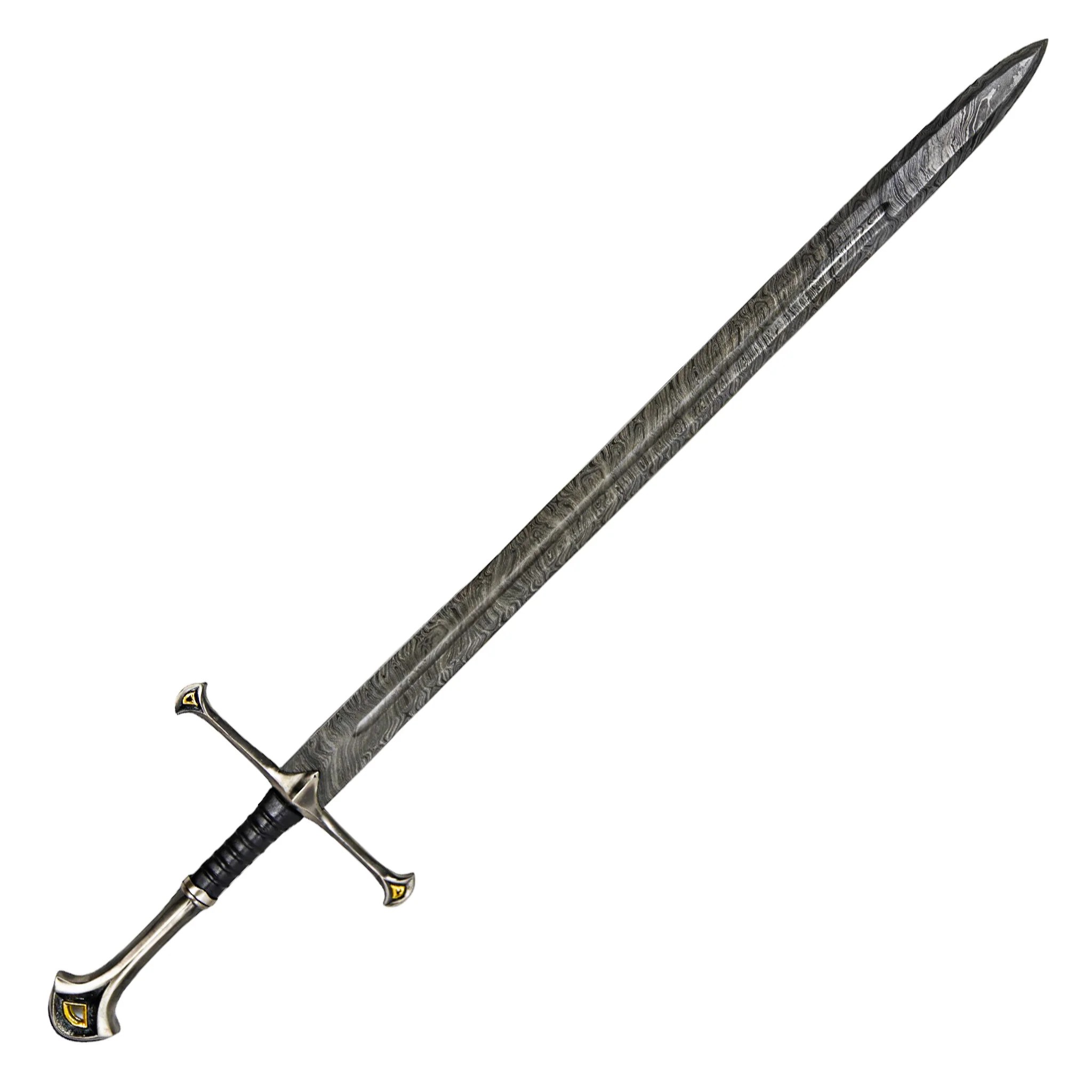 Zweihänder Sword High Carbon Damascus Steel 48" Battling Blades