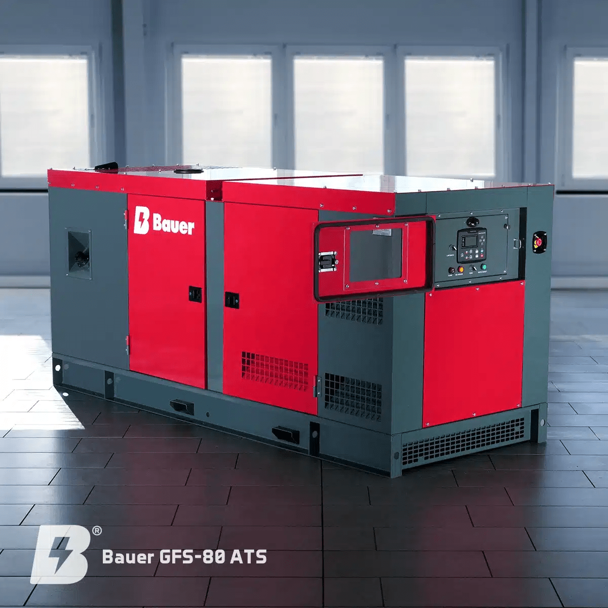 Bauer GFS80 ATS, 80 kW/100 kVA Notstromgenerator / Notstromaggregat