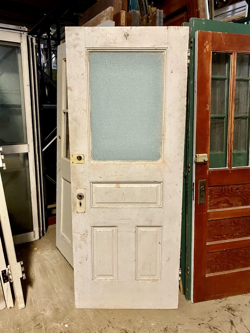 Door with textured opaque glass panel Bauer Bros Inc.