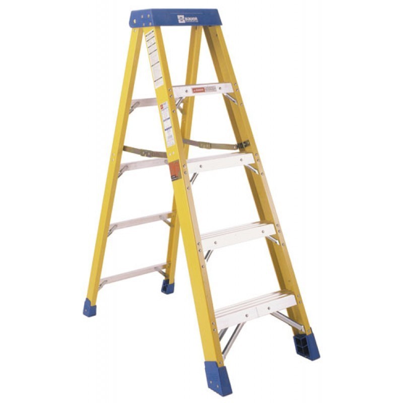 5' Fiberglass 350 Series Stepladder Type 1AA 375 lb. Rated Bauer Ladder