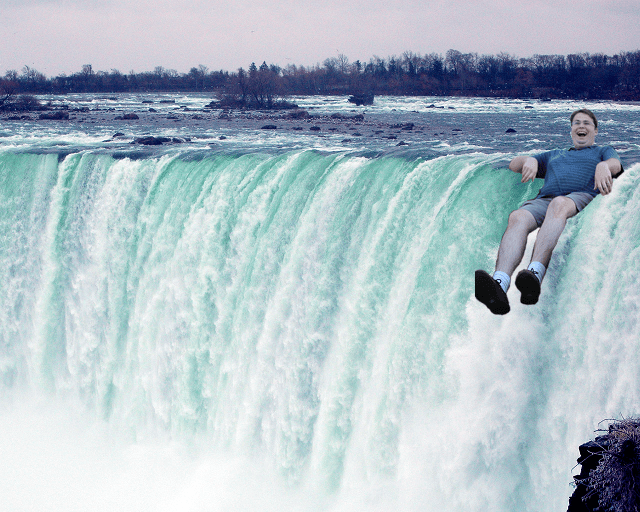Slide Guy spotted going over Niagara Falls bavatuesdays