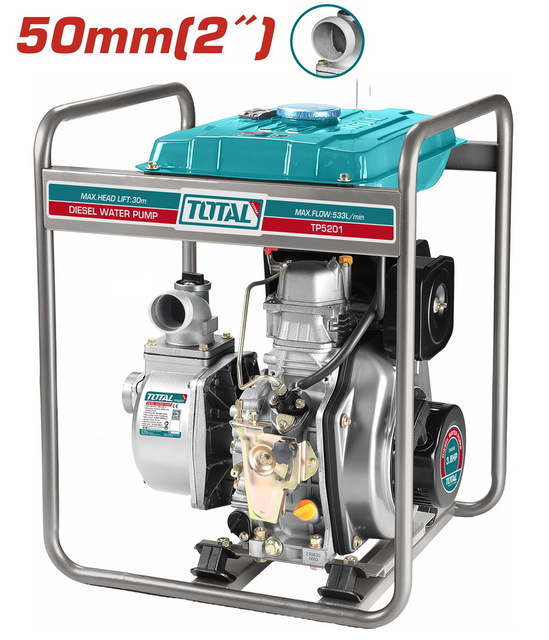 TOTAL DIESEL WATER PUMP 2" 3.8HP (TP5201)