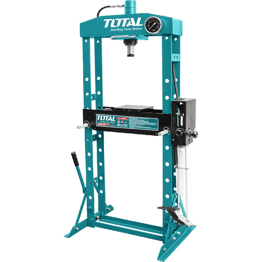 TOTAL HYDRAULIC SHOP PRESS WITH FOOT PEDAL 20T (THSPR2002)