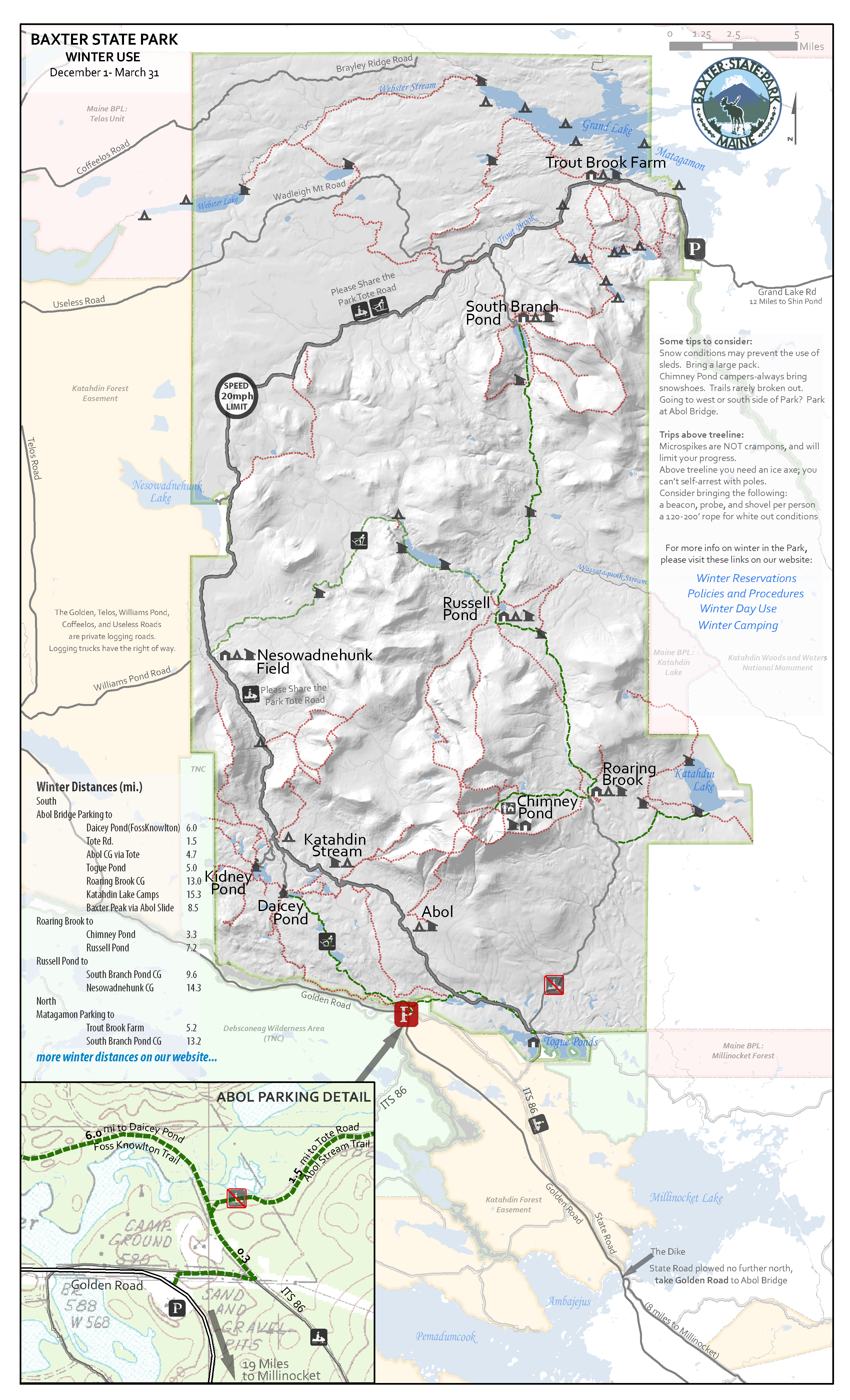 Baxter State Park Map