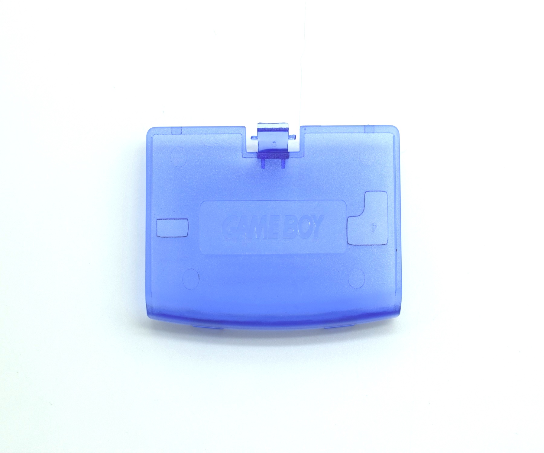Gameboy Advance Replacement Battery Cover Transparent Blue Baxtros