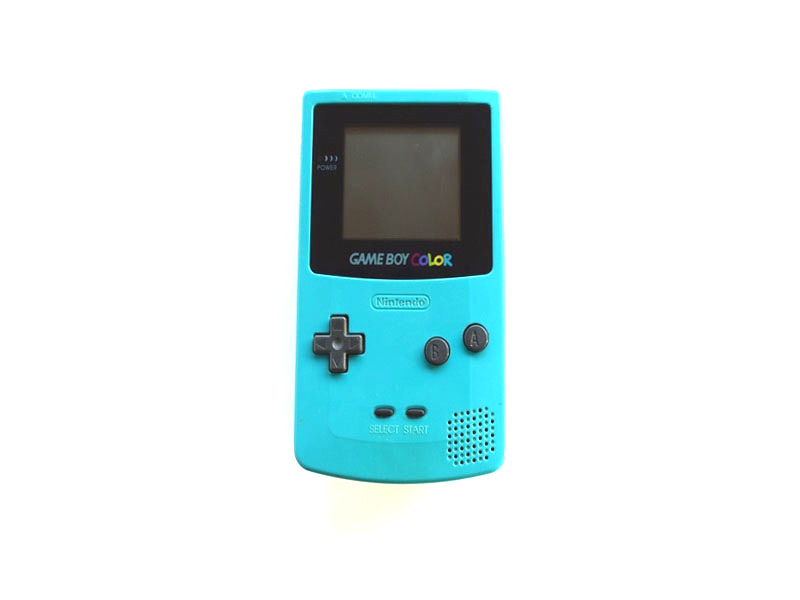 Nintendo Game Boy Color Blue Hand Held Console Like New Baxtros