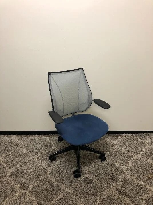 Blue Velvet Humanscale Liberty Office Chair Bay 2 Bay Office Solutions