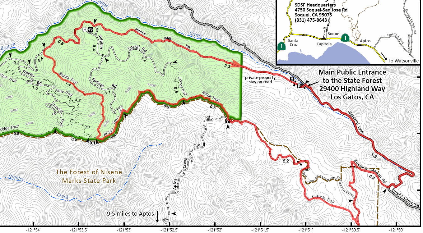 Demo Forest (Braille Trail) Bay Area Mountain Bike Rides