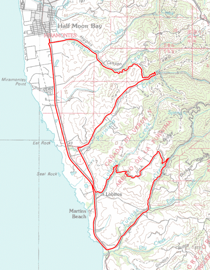 Half Moon Bay Road Loop Bay Area Mountain Bike Rides
