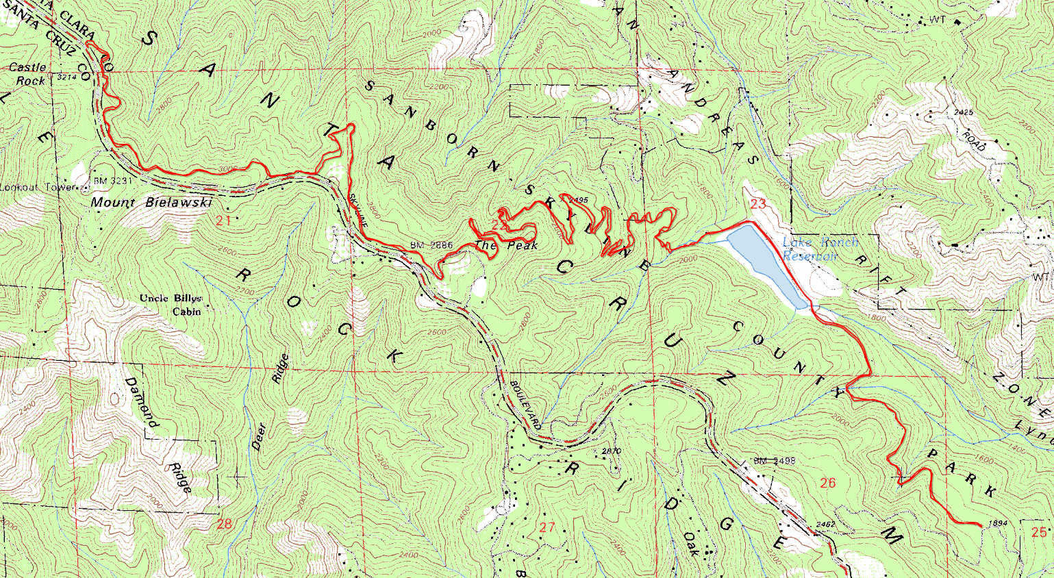 Sanborn County Park Bay Area Mountain Bike Rides