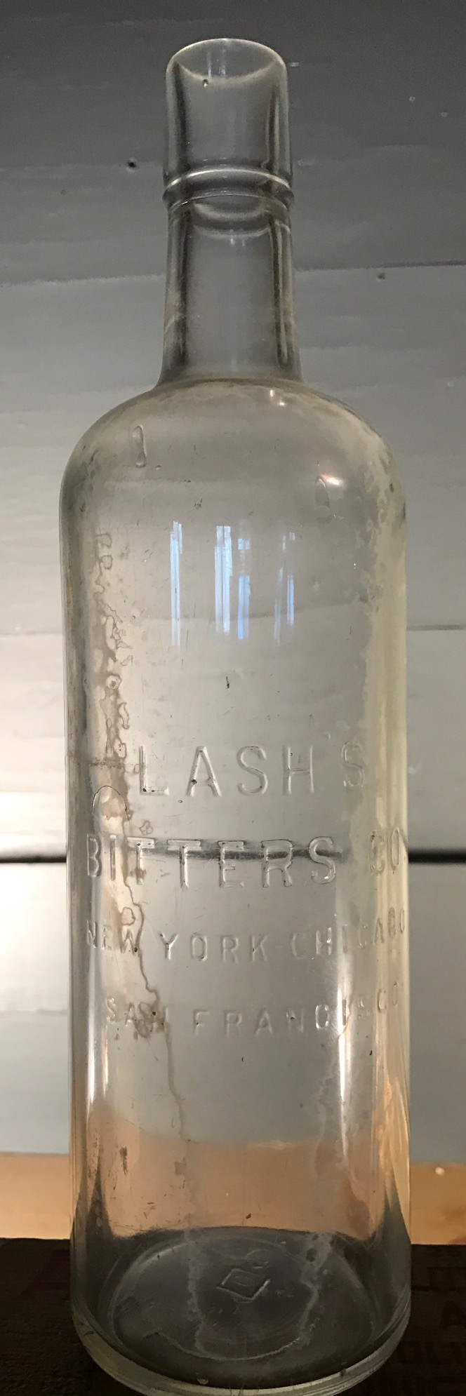 Lash’s Bitters Co., New York Chicago San Francisco Bay Bottles