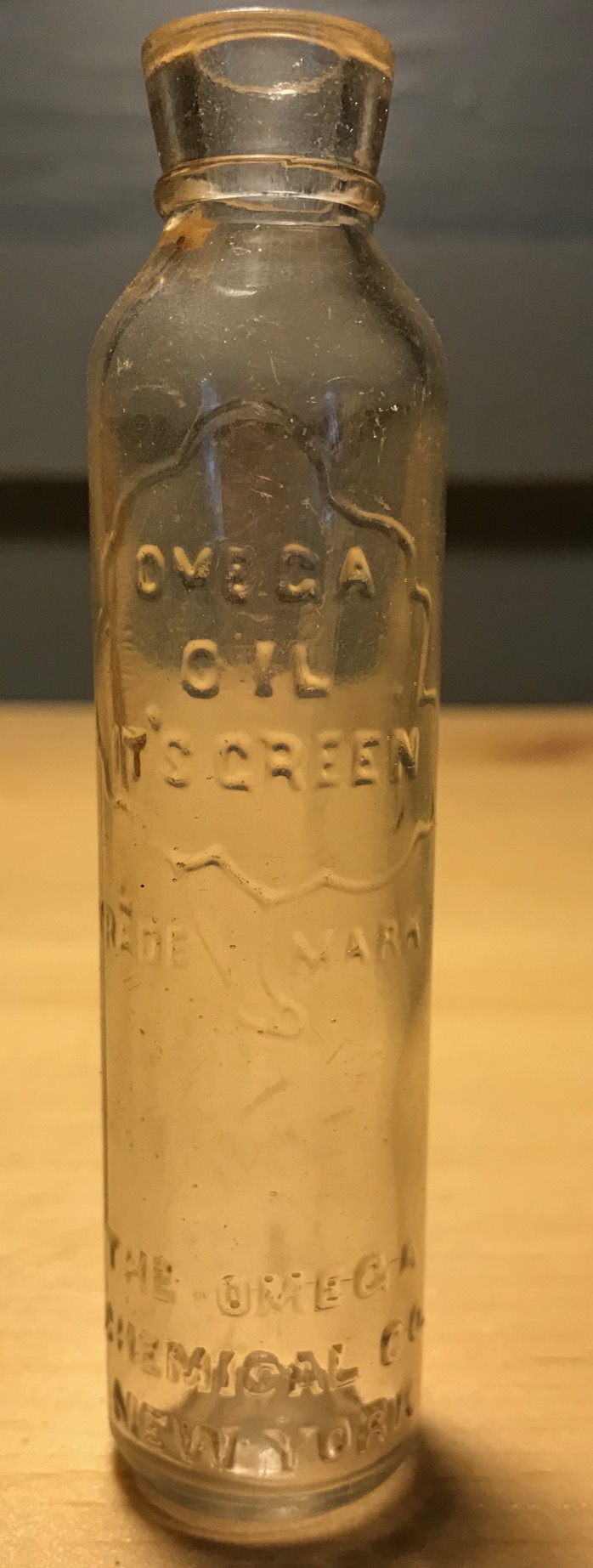 The Omega Chemical Company, New York, Omega Oil Bay Bottles