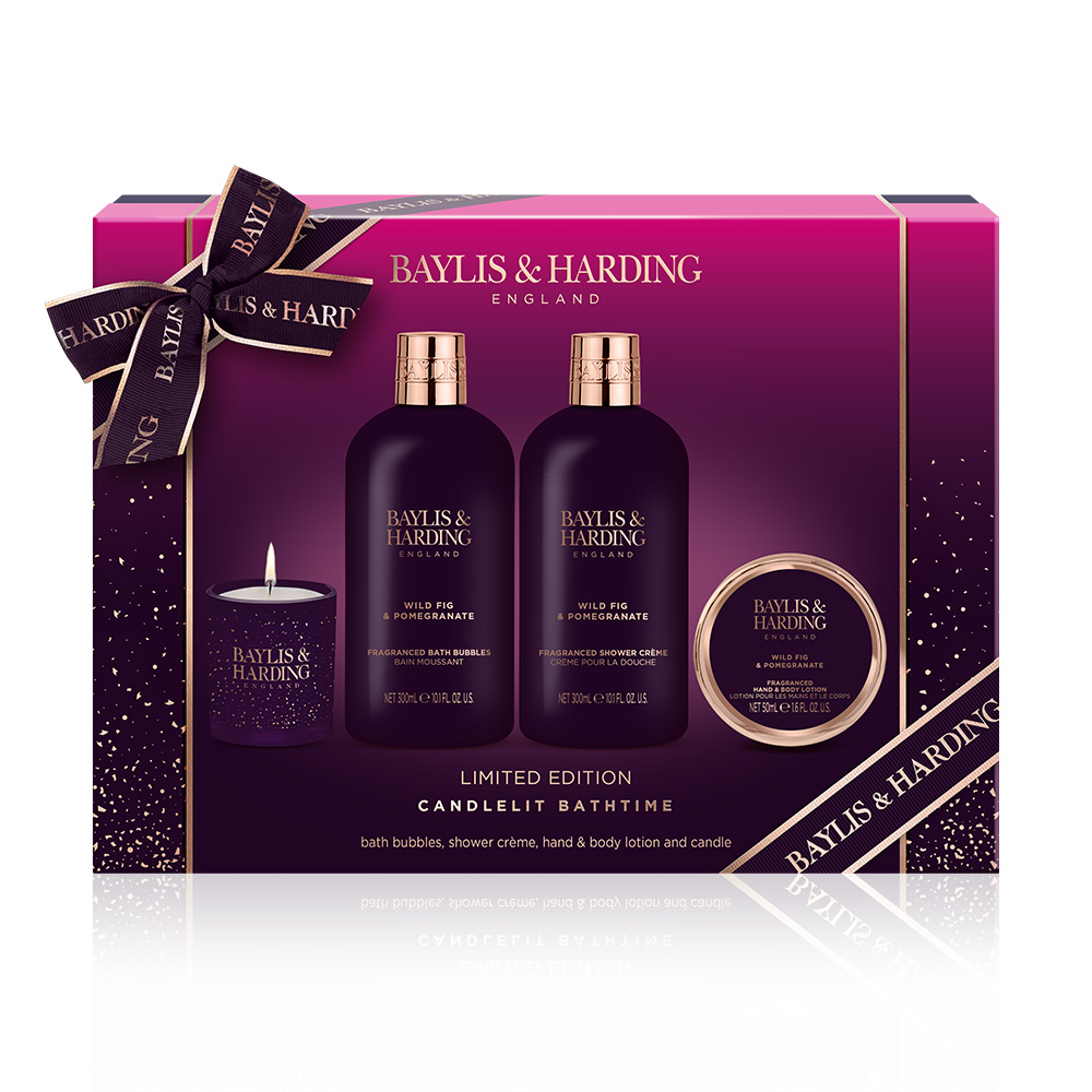 Luxury Candlelit Bath time Gift Set Baylis & Harding