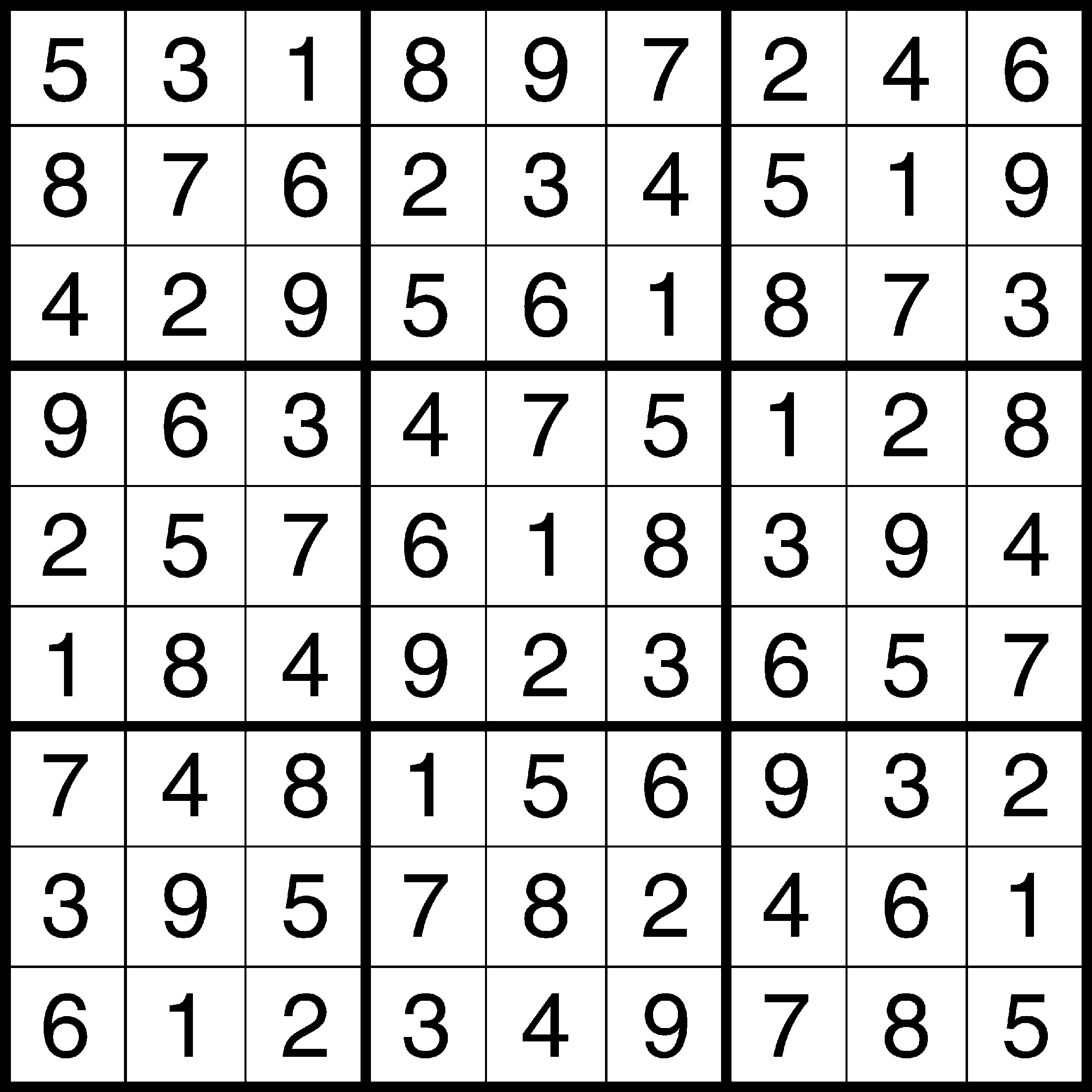 Sudoku solution 2/14/12 The Baylor Lariat