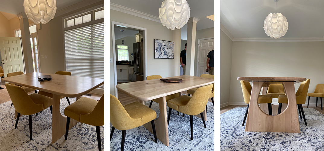 MidCentury Modern Dining Table Bayne Custom Woodworking Nashville