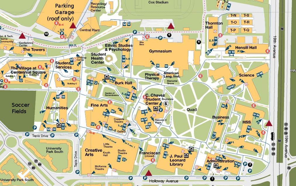 University of San Francisco Map University San.