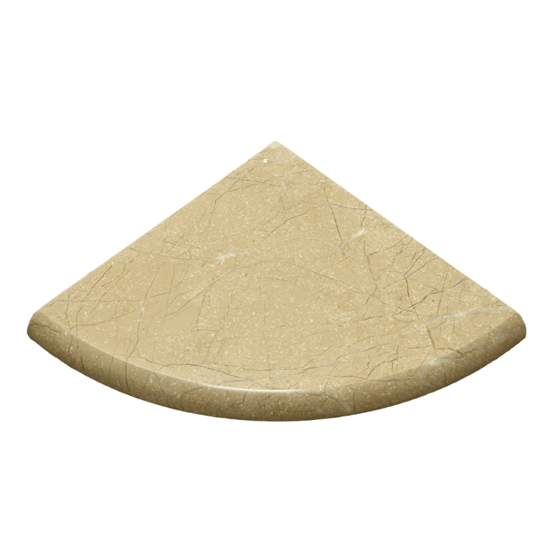 Beige Marble Corner Shelf