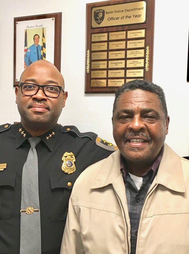 Trailblazer Lockwood visits Berlin Police Dept. Worcester County News