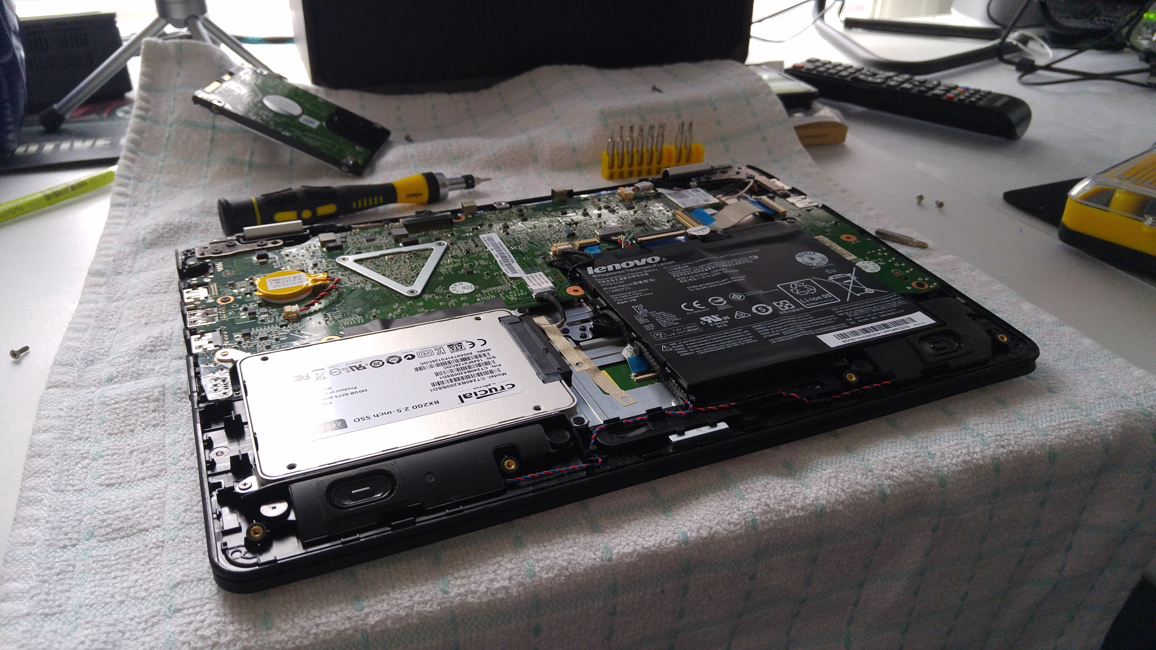 Lenovo Yoga 300 (11IBY) hard drive upgrade Jason Bayton