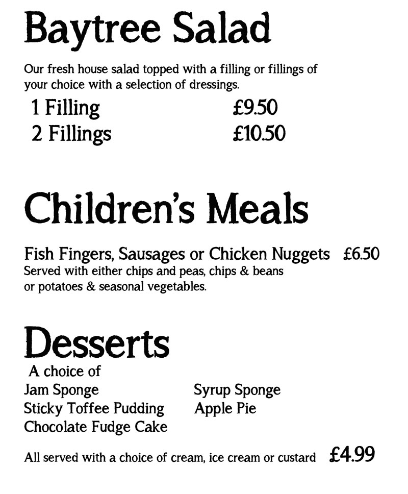 Eating out at Baytree Garden Centre's Restaurant