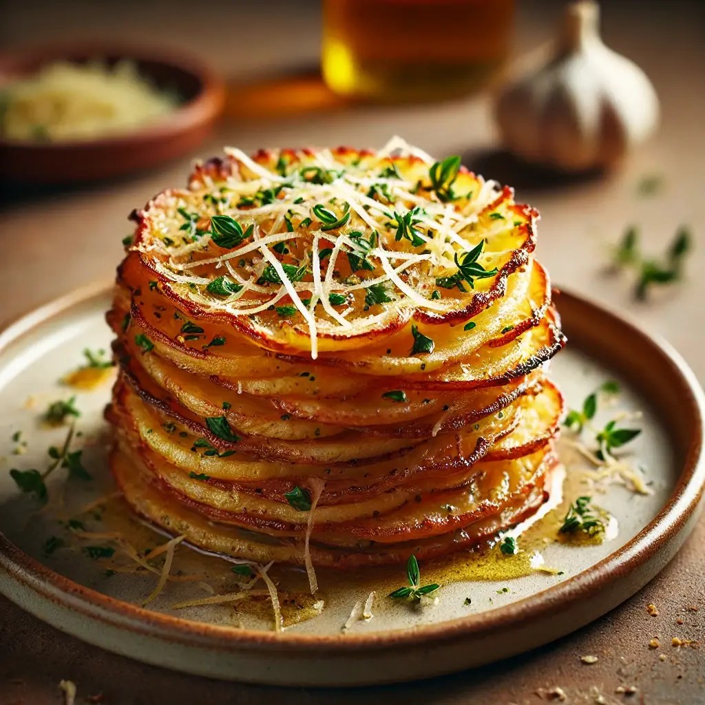 Herbed Parmesan Potato Stacks Bayview Catering