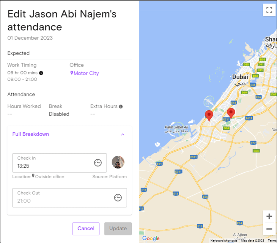 How to edit / delete / reassign shift English