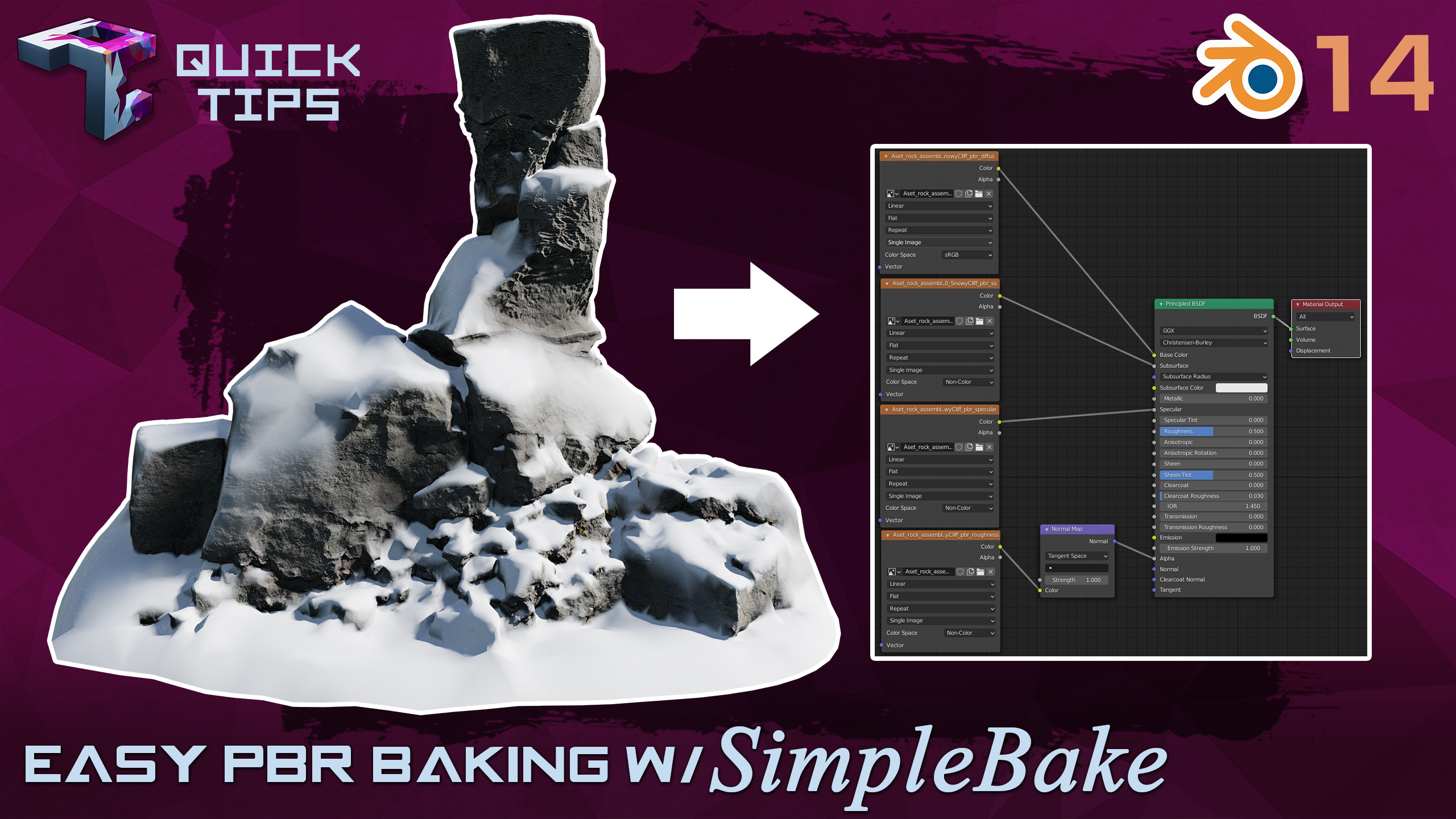 QUICK TIPS Simply Bake PBR Textures With "SimpleBake" (Blender Addon) BlenderNation Bazaar