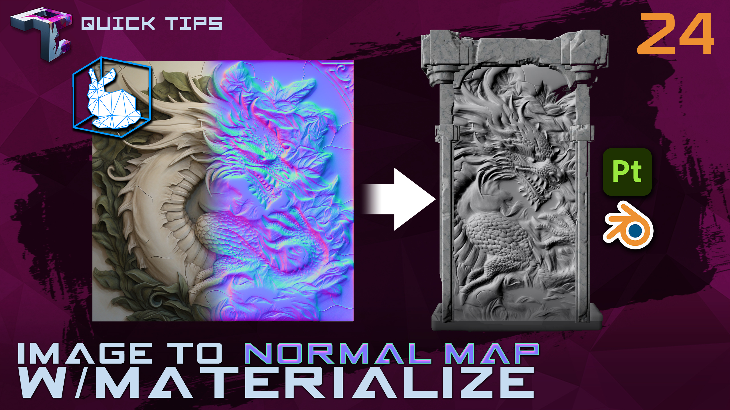 QUICK TIPS Generate Normal Maps From Images With MATERIALIZE (ft